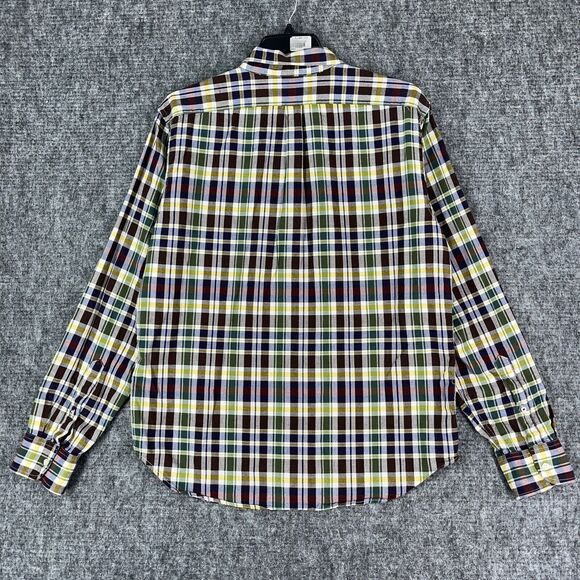 Old Navy Shirt Mens Extra Large Slim Fit Woven Oxford Regular Plaid Button-Front - Picture 2 of 12